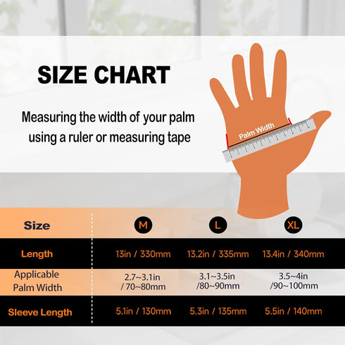 Thick Rubber Cleaning Gloves - 2 Pairs Black Rubber Gloves for Dishwashing Large, Non-Slip Kitchen Gloves for Washing Dishes, Reusable Cleaning Gl...