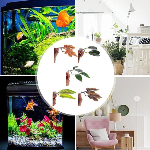 1Pc Green Betta Fish Leaf Pad,Plastic Plant Betta Hammock Leaf Bed,Simulating The Natural Habitat for Spawning Grounds,Suction Cup Betta Breeding ...