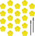 Andiker 20Pcs Hummingbird Feeder Replacement Flowers with Cleaning Brush, Yellow Feeder Parts Replacement for Hanging Feeders...