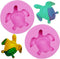 2 Pcs Sea Turtle Silicone Molds, Marine Animal Turtle Fondant Molds, Tortoise Chocolate Cake Decorating Molds for Kitchen Baking Cupcake Topper Ca...