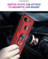 Military Grade Drop Impact for Google Pixel 3A XL Case 360 Metal Rotating Ring Kickstand Holder Magnetic Car Mount Armor Protection Shockproof for...