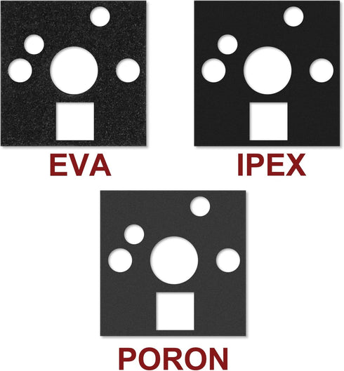 YIMAGUJRX RUNJRX EVA Keyboard Switch Pads, EVA 0.5mm Keyboard PCB Foam for 61/64/87/100/104/108 Hot Swap Keyboard 120Pcs...
