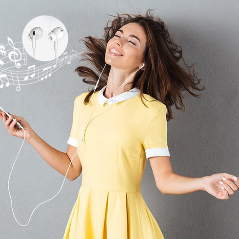 Kamon K531 Wired Earphones, 3.5mm Jack in-Ear Earbud Headphones with Mic, HiFi Stereo Powerful Bass Crystal Clear Audio...