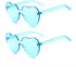 ADE WU Cute Heart Sunglasses for Women Men Trendy Fun Colorful Rave Party Sun Glasses...