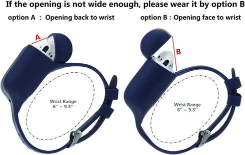 Latest Wrist Band for AirPods/AirPods 2 Case Accessories Sport Strap Cover Compatible with Apple Airpods 1st and 2nd Wireless Charging Case Portab...