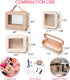 Clear Mini Makeup Bag Transparent Travel Cosmetic Makeup Case & Toiletry Bag for Women Clear Car Bag (C/Beige, MINI)...