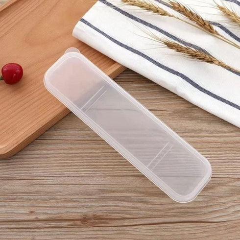 OriGlam Portable Flatware Box Travel Tableware Storage Case, Simple Tableware Storage Box Case for Cutlery Kit (White)...