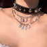 Cry Baby Necklace Y2k Layered Chain Choker Necklace for Women Summer Beach...