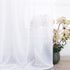 NICETOWN Sheer Canopy Bed Curtains Panels 216 - Home Decoration Sheer Voile Scarf Valance for Wedding (1 Panel, W60 x L216, White)...