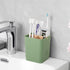 Electric Toothbrush Holder 3 Slots Tooth Brushing Holder with Bamboo Dividers for Bathrooms, Plastic Toothbrush and Toothpaste Organizer for Showe...