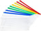 10 Pack Plastic Zip Envelope A6 Size Zipper Pouch with Label Pocket Assorted Clear Pencil Case Waterproof Transparent Cash Envelopes for Office Lo...