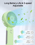 Portable Handheld Misting Fan, 4000mAh USB Rechargeable Personal Foldable Fan with Water Tank Battery Operated Spray Water Mist Fan Makeup Small F...