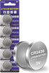Cotchear 5Pcs CR2430 Button Battery 3V Electronic Lithium Coin Cell Batteries DL2430 BR2430 ECR2430 KL2430 EE6229 for Watch Toy Clocks...