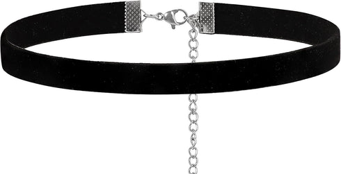 Sacina Goth Hippie Black Leather Choker, Dainty Choker Necklace For Women, Halloween Christmas New Year Jewelry Gift For Women...