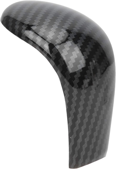 Keenso Gear Shift Knob Cover, Carbon Fiber ABS Shift Knob Trim Antiscratch Lightweight Fit for Navara Frontier NP300 2015?2019 Car interior and ex...