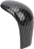 Keenso Gear Shift Knob Cover, Carbon Fiber ABS Shift Knob Trim Antiscratch Lightweight Fit for Navara Frontier NP300 2015?2019 Car interior and ex...