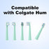 Replacement Toothbrush Heads 10 Pack Compatible with Colgate Hum Connected Smart Battery Electric Toothbrush Head, Green...