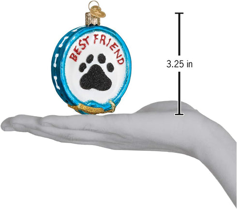 Old World Christmas Ornaments: Dog and Pet Accessories Glass Blown Ornaments for Christmas Tree, Dog Collar...