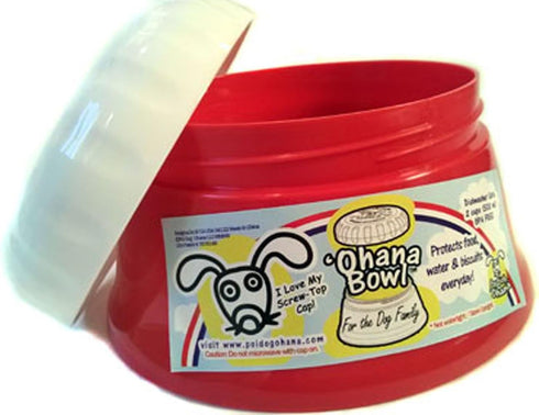 ‘Ohana Bowl - The Portable Travel Dog Bowl with a Twist Cap Lid...