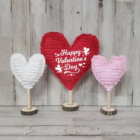 4PCS Valentine Self-Adhesive Silk Screen Stencils,Love Reusable Stencil Heart Holiday Templates Happy Valentine Mesh Stencils for Painting on Wood...