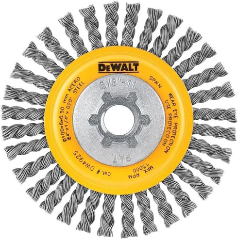 Dewalt 4 in. X 5/8 in. to 11 Hp .020 Carbon Stringer Wire Wheel...