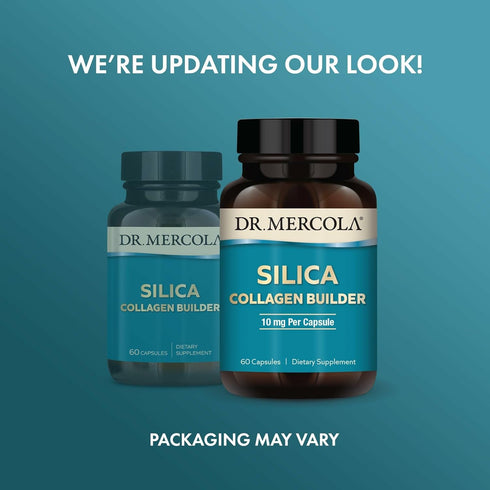 Dr. Mercola Silica Collagen Builder - Plant-Based Silica Supplement to Support Skin, Hair, Nail & Bone Health - Non-GMO, Gluten-Free & Soy-Free - ...