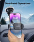 OQTIQ One-hand Operation Mini Suction Cup Car Phone Mount for Dashboard and Windshield - Dual Spring-Loaded Grips Expand to 3.8 Inches - Low Profi...
