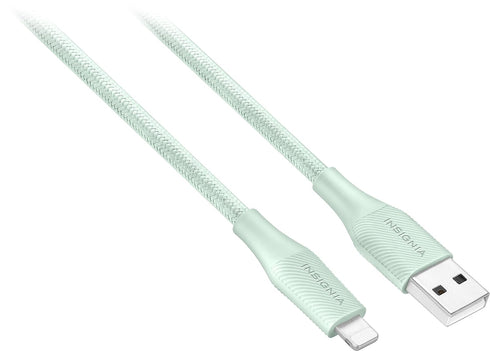 Insignia - 10' Lightning to USB Charge-and-Sync Cable - Green...