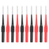 10 Pcs 0.7mm Multimeter Test Probe Pins, Wire Piercing Probe Insulation Back Probes Non-Destructive Insulation Wire Piercing Needle for Banana Soc...
