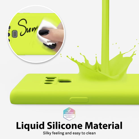 oakxco for Samsung Galaxy Note 9 Phone Case Liquid Silicone, Fluorescent Bright Solid Color, Cute Thin Slim Soft Rubber TPU Plain Smooth Gel Matte...