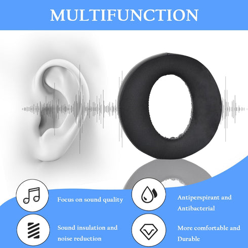 Adhiper Replacement Ear Pads for Sony Playstation 5 Pulse PS5 3D Headset,PS5 Cooling Gel Ear Cushions,Securely Memory Foam Headset Earpads(Black...