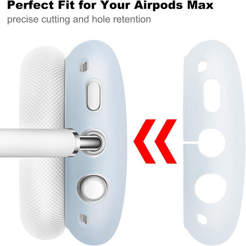 Case for Airpods Max Headphones, Silicone Cover for Apple Airpod Max,Accessories Cases (Jelly Blue)...