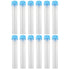 Cryogenic Vial 12PCS 10ml Lab Plastic Frozen Test Tubes Self Standing Vial with Seal Screw Caps Clear Cryovial...