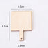 30 Pcs Mini Wooden Cutting Board with Handle,Unfinished Wood Blank Cutting Board, Paddle Chopping Board Small Kitchen Serving Board for Kitchen DI...