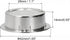 uxcell Finger Flush Pull Handle Outer Dia. 42mm/1.65" Brushed Silver with Screw...