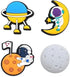 Space Charms for Croc Clog shoes Decoration, Sports Charm for Shoe & Bracelet Wristband Party Gifts...