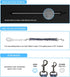 Dog Seat Belt for Bike Basket, Retractable Bicycle Dog Seatbelt, Elastic Pet Safety Leash Harness for Cat, Dog Leash Extension Attachment Shock Ab...