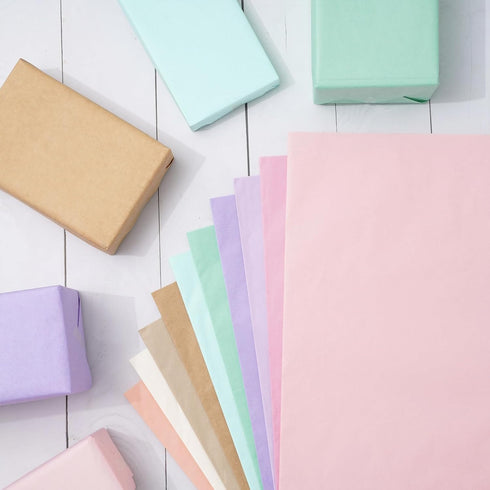 Whaline 60 Sheets Pastel Tissue Paper - 14 x 20 Inch - Gift Wrapping Paper Art Paper for DIY Crafts Baby Shower Birthday Wedding Party Supplies...