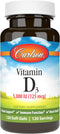 Carlson - Vitamin D3 5000 IU (125 mcg), Bone Health, Muscle Health, Cholecalciferol, Vitamin D Supplements, Vitamin D3 Soft Gels, 120 Softgels...