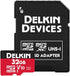 Delkin Devices 32GB Micro SDHC Memory Card with Adapter – 100MB/s Read, 30MB/s Write, UHS-I (U1, V10)...