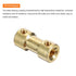 MECCANIXITY 10pcs 5mm to 5mm Brass Shaft Coupling Joint Connector with Screws and Hex Wrench Flexible Motor Shaft Coupler for RC Model Car Airplan...