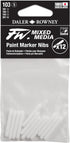 FW Mixed Media Paint Marker Nibs - 12 Replacement Pen Nibs Size 1-2 mm Round Tip for FW Paint Markers - Refillable Paint Pen Nibs for Use with Acr...