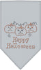 Halloween Pet and Dog Bandana Rhinestone, Happy Halloween Grey Small...