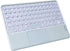Wireless Bluetooth Keyboard with Touchpad,Portable Ultra Slim 7-Colors Backlit Keyboard,10 inch Rechargeable Keyboard for IPad/IPad Pro, Android T...