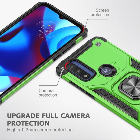 for Moto G Pure Case, Moto G Power 2022 Case, 360°Military Grade Rotatable Kickstand (Heavy Duty) Shockproof Protective Cases for Moto G Pure/Moto...