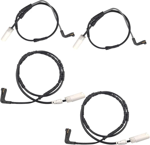 Brake Pad Wear Sensor Front & Rear Wheel | Compatible for BMW E87 E90 for 135i 328i 335i 335is 335d 2007 2008 2009 2010 | Replacement # 3435678944...