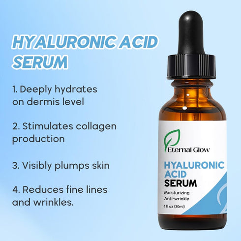 Hyaluronic Acid Serum with Nourishing Botanicals – Intense Hydration for Plump, Radiant Skin – Best Face Serum for Anti Aging Skincare + Skin Barr...