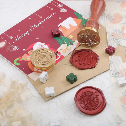 Snowflake Wax Seal Stamp Kit,Christmas Snowflake Sealing Wax Stamp for Christmas Party Invitations Letter Envelope Cards Crafts Gift Package Decor...
