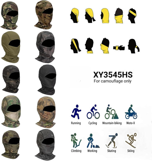 Camo Balaclava Face Mask for Man and Women-Hunting?Skiing?Motorcycle Windproof?UV Protection&Military Training...