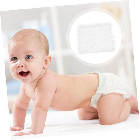 Amosfun Baby Rug Newborn Blankets for Baby Girls boy Baby Clothes White Newborn Outfit Photography Blanket Props Baby Ripple wrap Photography mat ...